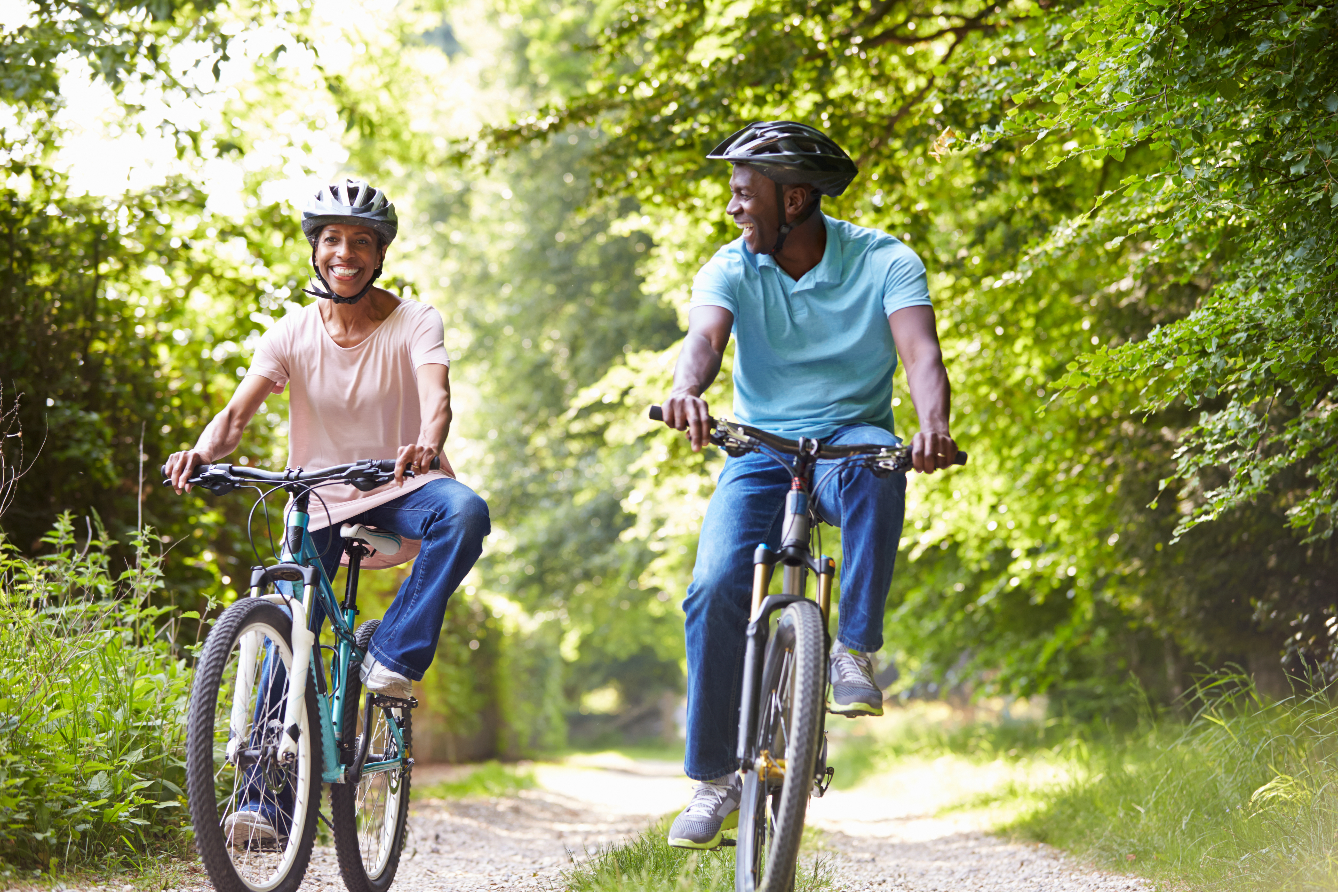 biking