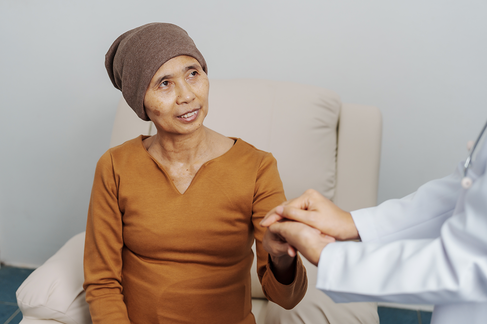 Female patient meeting with doctor